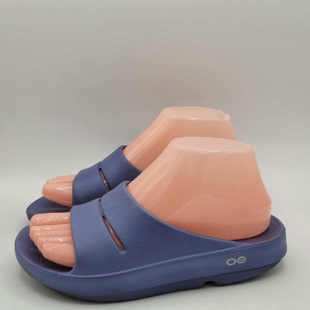 Oofoos Ooahh Purple Slides Size 7 In Women 5 In Mens - Picture 11 of 16